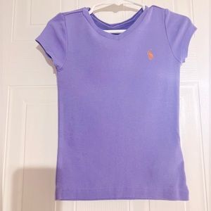 Ralph Lauren little girls shirt size 4T purple